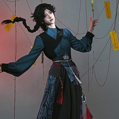 改良国风宋裤男女同款休闲套装