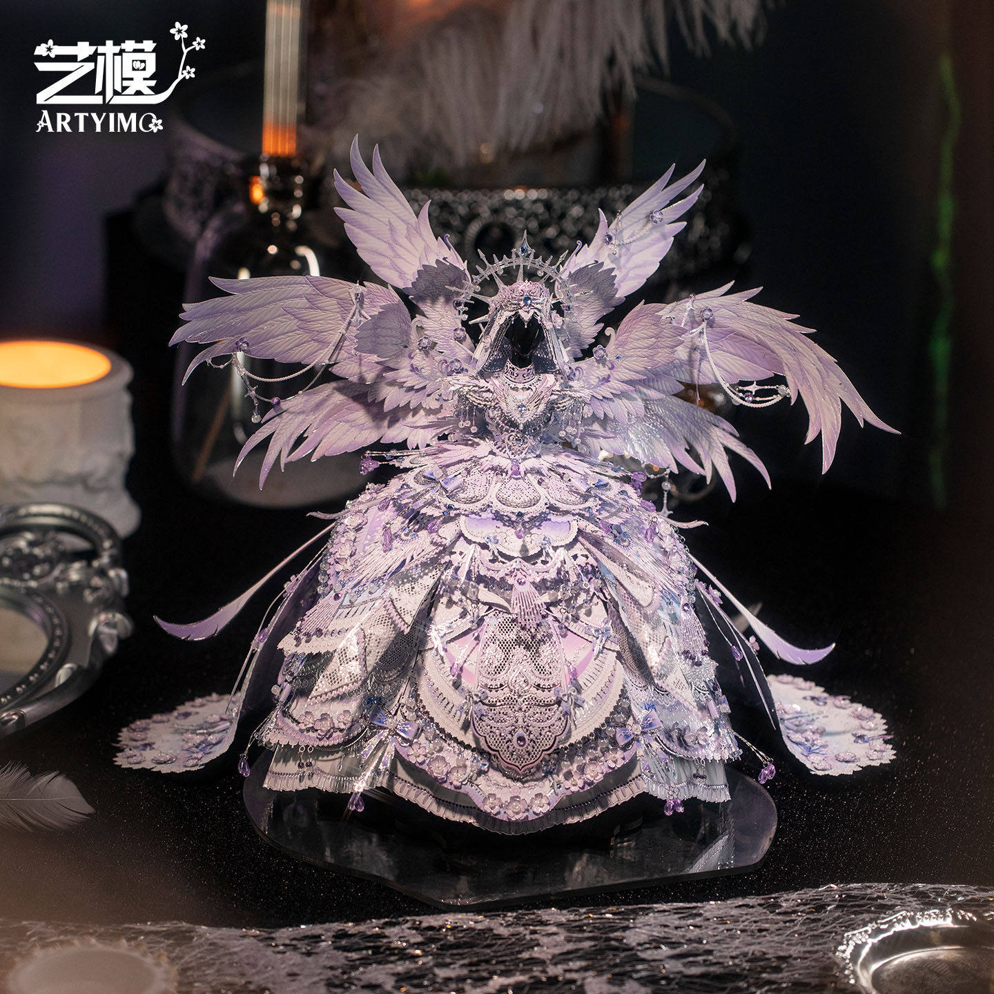 艺模云裳花容3D立体拼图金属拼装模型手工结婚送礼物玩具摆件挚爱