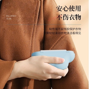 新款 黏衣物宠物粘毛滚除毛器滚筒除尘 云朵可撕式 粘毛器家用便携式