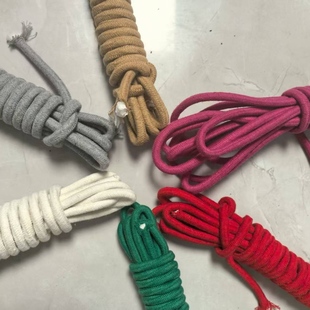 手工编织宠物安全性绳予晾衣绳10mm包芯棉多元化创意狗绳批发