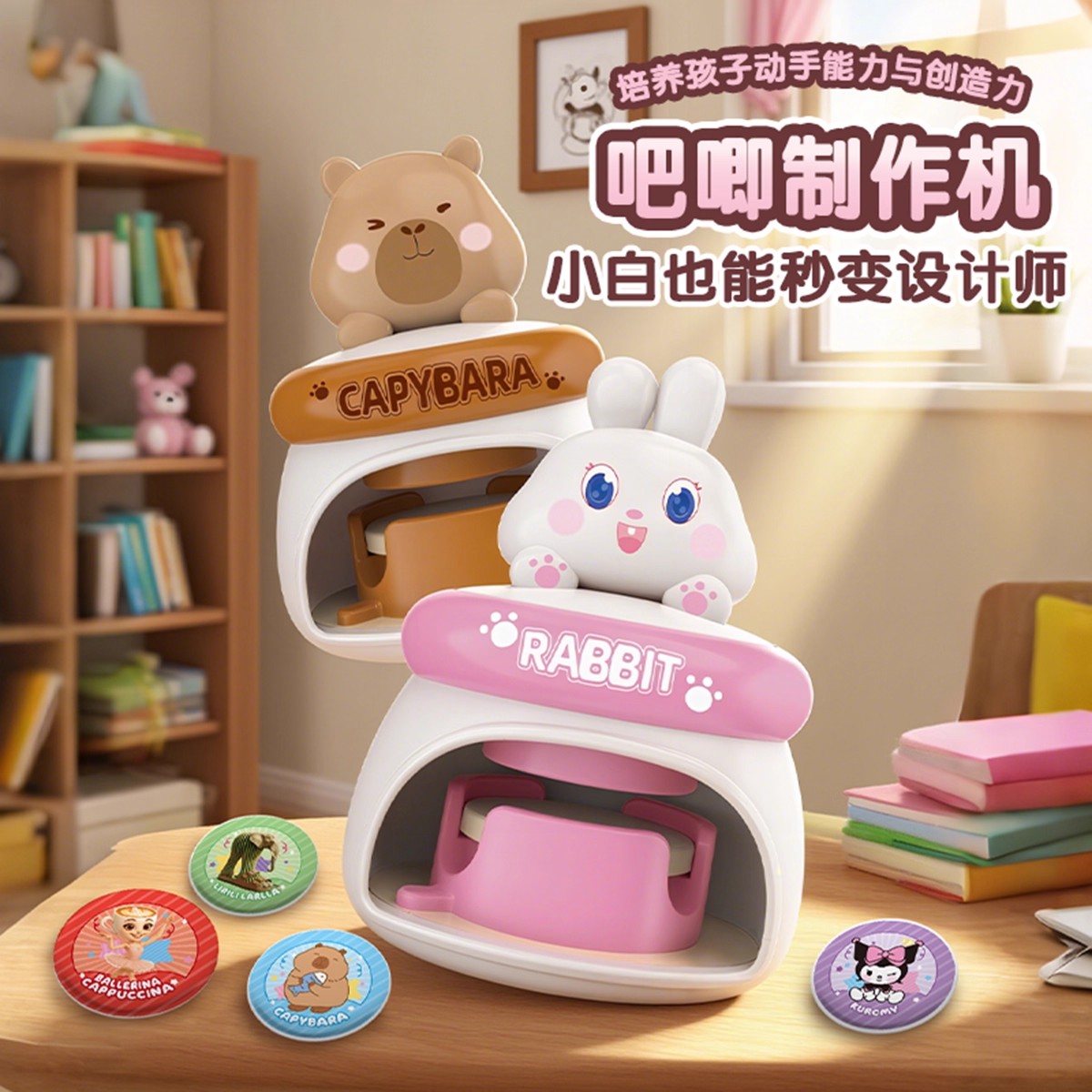 儿童吧唧徽章制作机女孩子礼物