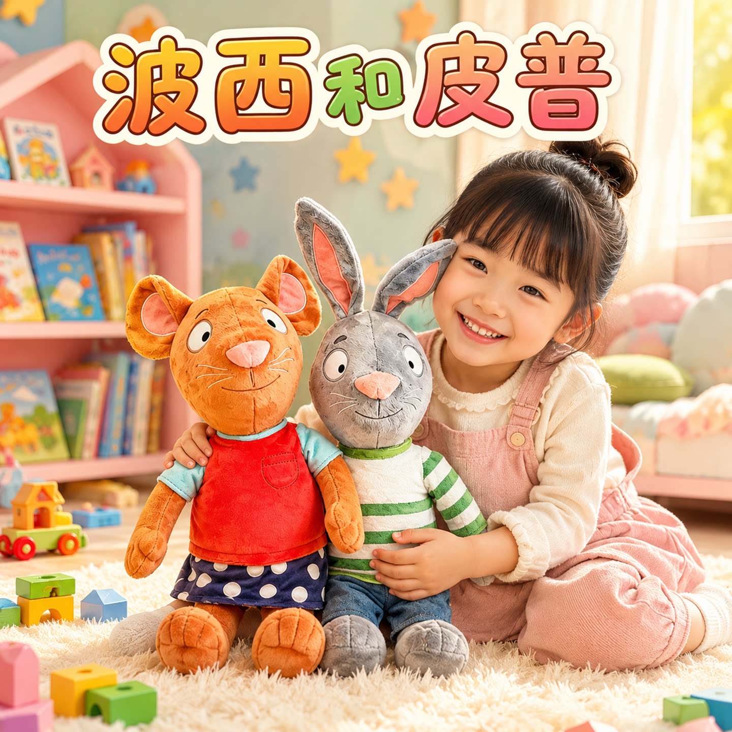 外研社官方正品!波西和皮普玩偶