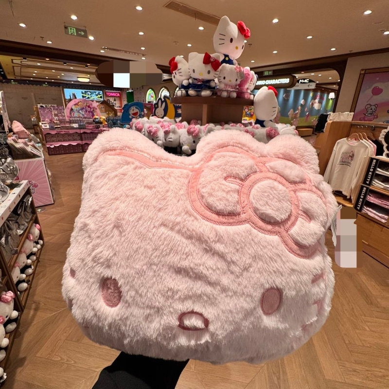 创意可爱hellokitty沙发大头靠垫车载生日礼物毛绒玩偶靠睡枕靠枕