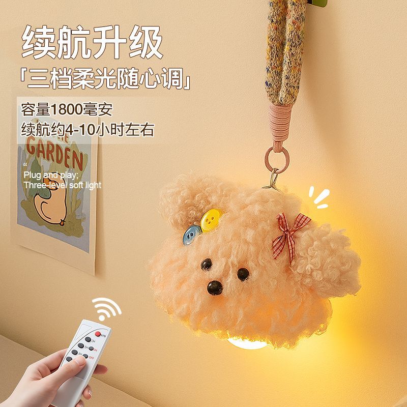 小夜灯床上用可悬挂式挂灯卧室睡眠装饰氛围床头灯宿舍遥控可选女