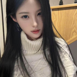 秋冬加厚白色高领毛衣女韩系修身高级感可内搭外穿慵懒风针织上衣