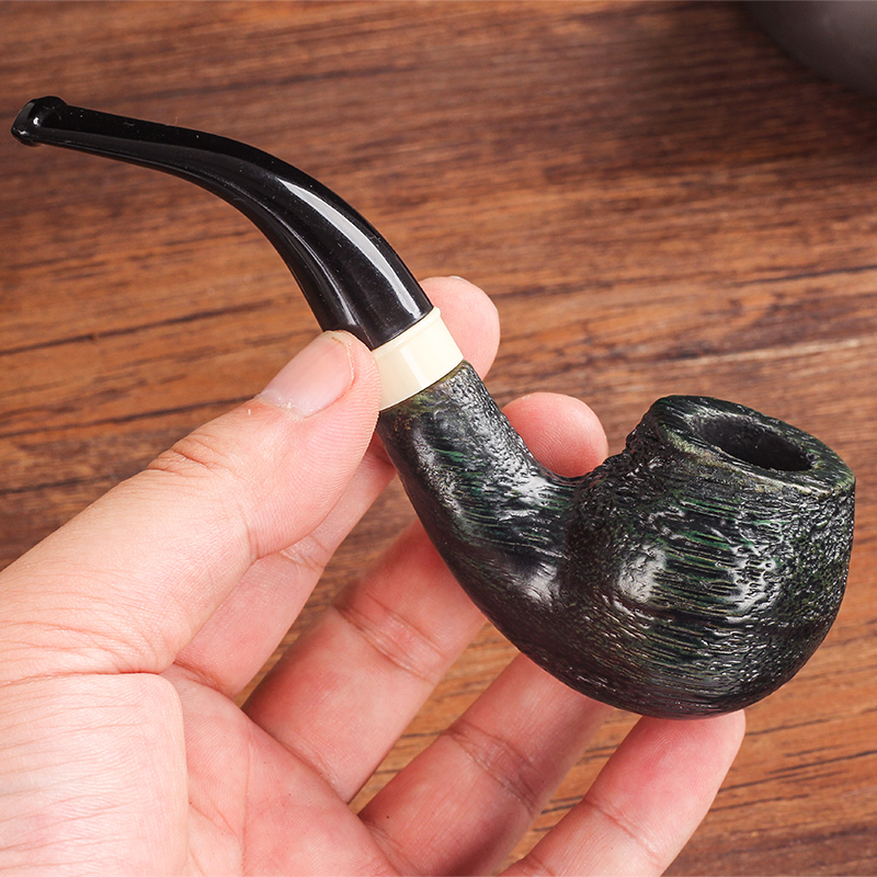 烟斗烟丝专用男士传统老式手工实木斗便携可拆卸9mm烟道过滤烟嘴