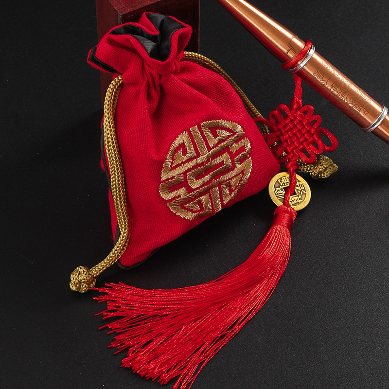 手工刺绣烟丝袋便携装饰