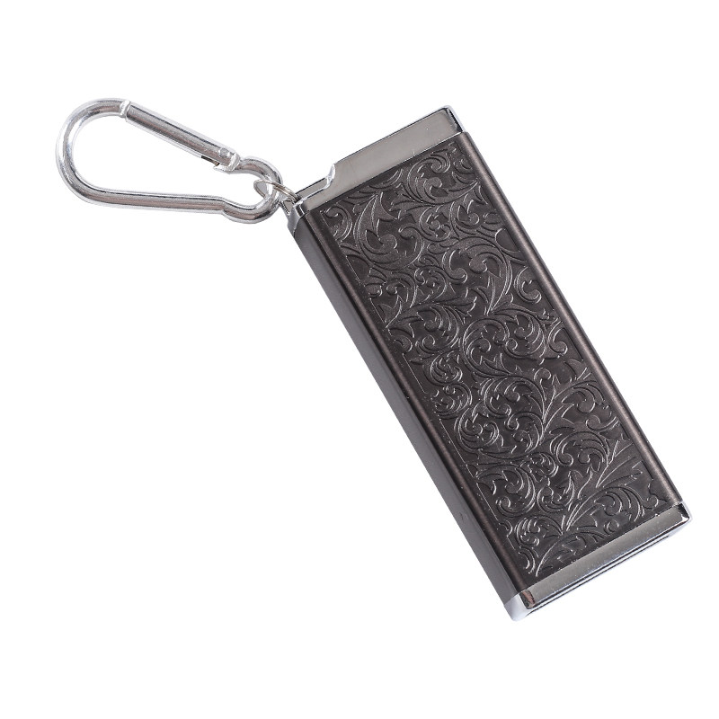 알루미늄 합금 담배 케이스 휴대용 8 팩 미니 재떨이 남성용 담배 재 보관 상자 야외 흡연 세트