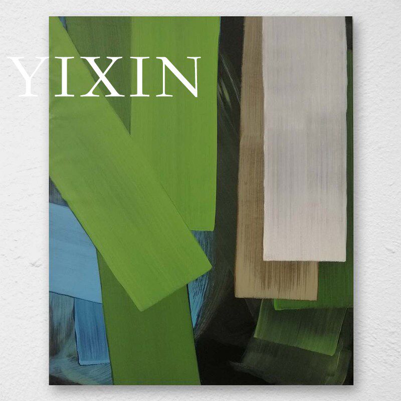 YIXIN 后现代艺术纯手绘抽象油画客厅巨幅创意装饰画玄关竖版挂画