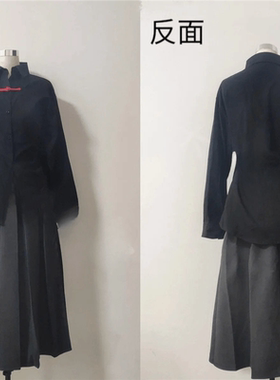 孤独摇滚 cosplay山田凉长款衬衫灰色长裙 日常 cos全套服装黑色