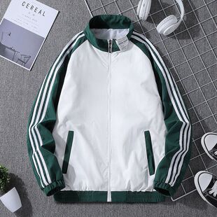 校服cos喻繁同款外套南城七中陈景深上衣绿色三条杠