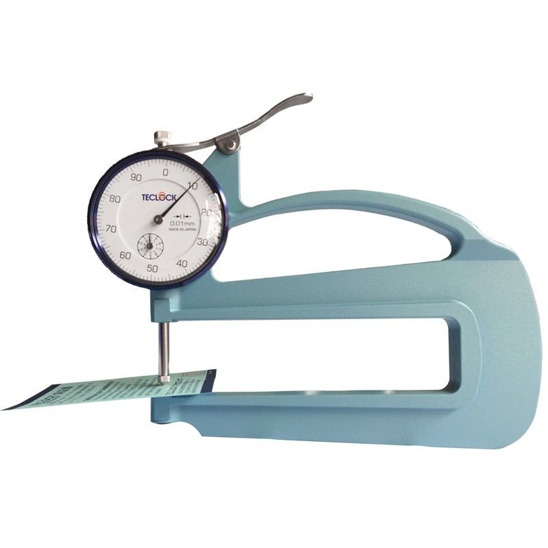 日本得乐测厚规 SM-114LW厚度计 圆头测厚规长喉测量表测厚仪