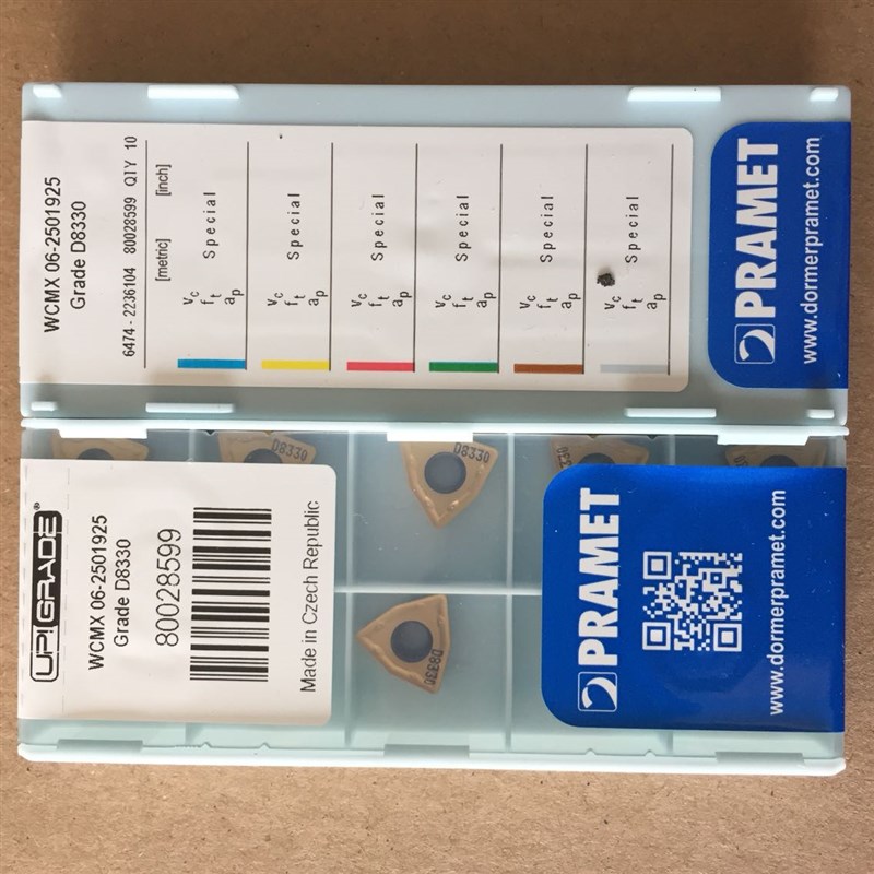 喷钻刀粒 普拉米特WCMX030208 U钻刀片 06T308 WC三角形喷钻刀粒