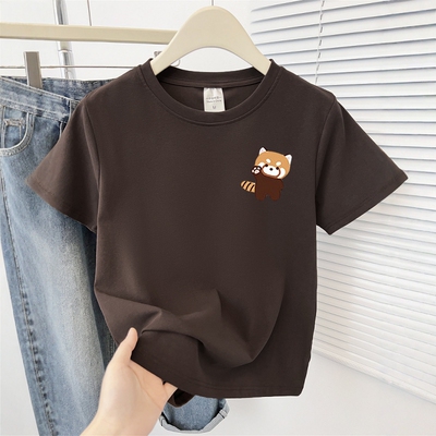 2026夏季新款可爱印花圆领正肩短袖T恤女青春学院风百搭显瘦上衣