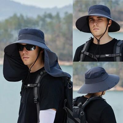 Summer Sun Hat Double Layer UV Protection Fishing Hunting Ou