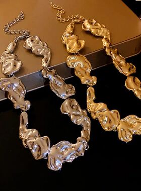 Punk Irregular Metal Necklace Women's Fashion Exaggerated Ge