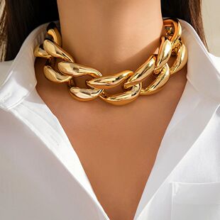Big Chunky Chain Exaggerated for CCB Necklace Women Plastic
