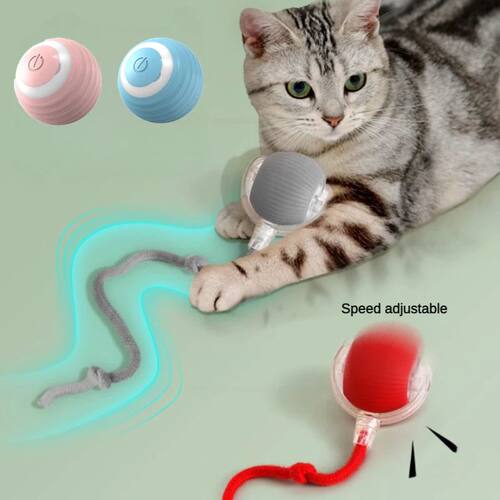 New Electric Cat Ball Toys Automatic Rolling Ball With Tease
