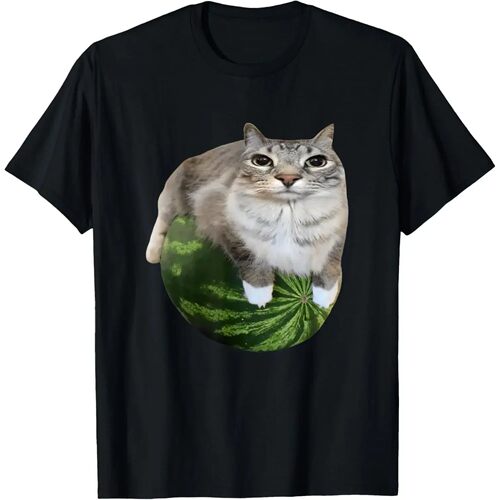 Watermelon Cat Silly Cat Meme T-Shirt A Hilarious Watermelon