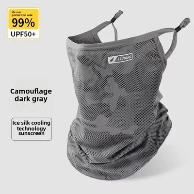 Anti-UV Cycling Mask Sunscreen Face Cover Breathable Ice Sil