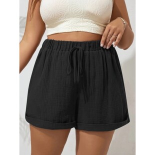 Waist Casual Comfortable Size Lig Women High for Plus Shorts