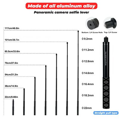 1.2m Ultra-Long Carbon Fiber Invisible Selfie Stick For Inst