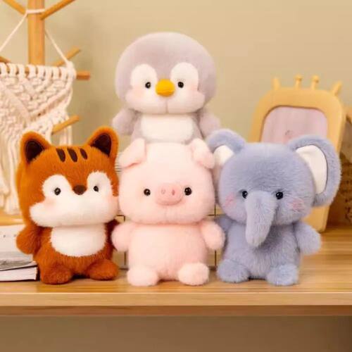 Cute Plush Companion Doll Anime Elephant Rabbit Bear Panda C