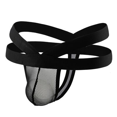 Sexy Mesh Thong Sheer Panties G-String Underwear Men Double