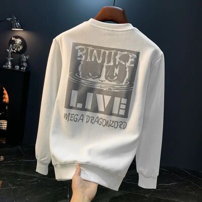 2026 autumn hoodie men's trendy high-end fashion printed cas