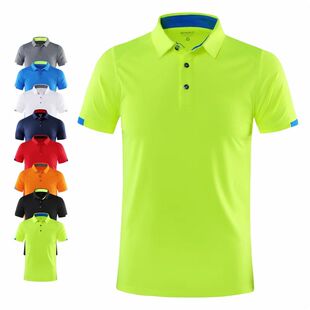 drying Lapel Shirt Sports POLO Quick sleeved Casual Short