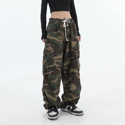 Bestseller Retro Camouflage Print Joggers Hip Hop Slim Fit C