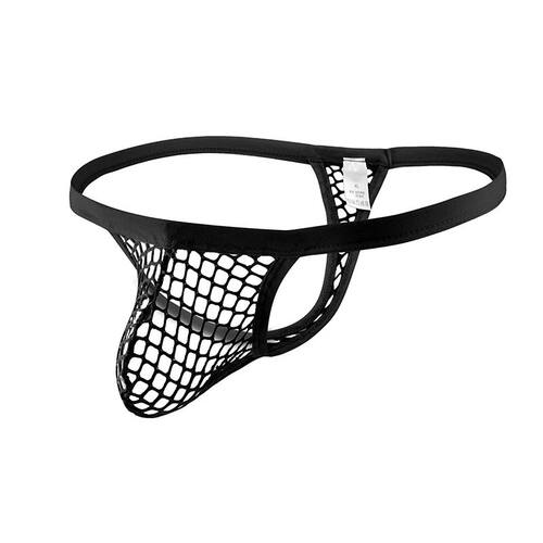 Men's Sexy Underwear Bulge Penis Pouch Thong See Through Fis