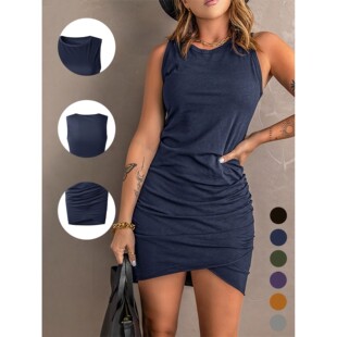 bag American women skirt hip waist color solid and European