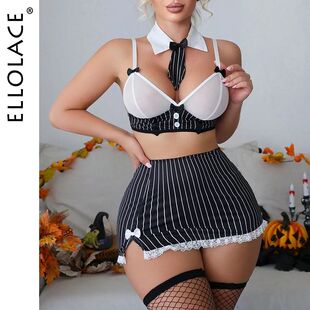 Sexy Lingerie Strip Teacher Und Piece Cosplay Ellolace Set