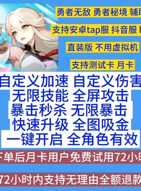 勇者无敌 勇者秘境辅助科技安卓直装版Tap服 B服抖音服一键启动