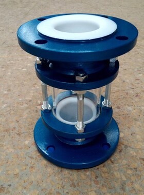 HGSO7F46视盅视镜 衬氟法兰视盅四氟视盅 耐腐蚀性强酸碱DN15-250