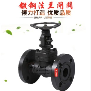 A105N 锻钢法兰闸阀 Z41H-64C 黑皮国标高温高压蒸汽导热油 425度