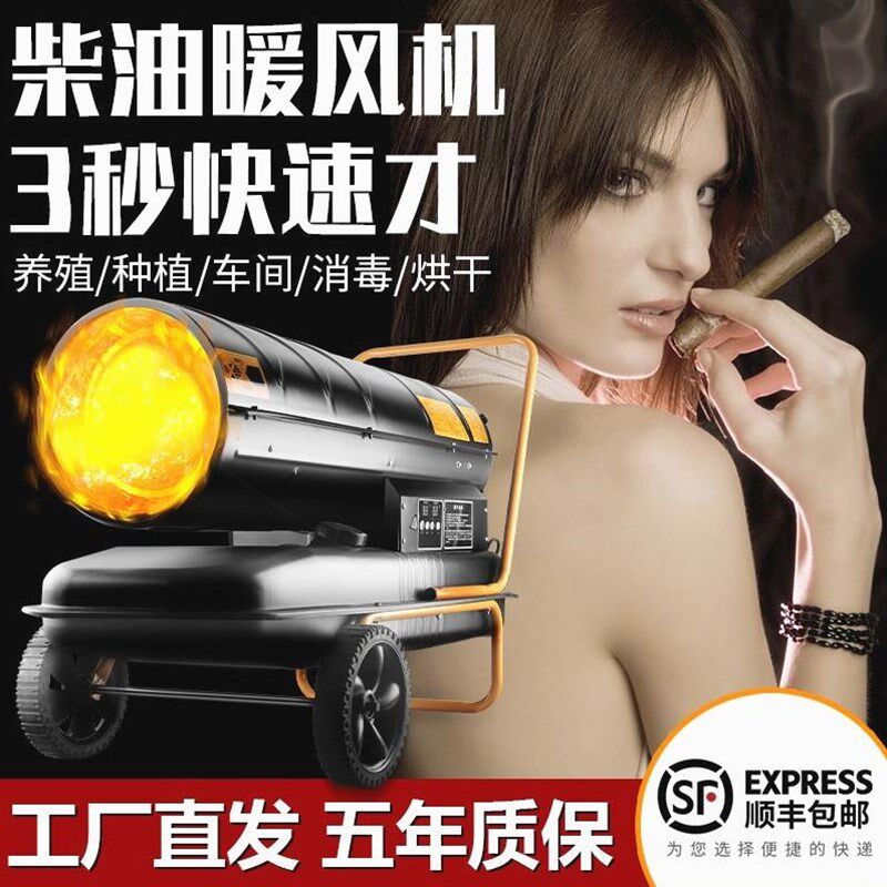 德国进口柴油暖风机养殖场大功率燃油工业大棚加热炮炉取暖器大面