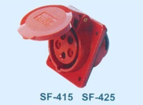 SFE上丰工业插座SF-425 32A 五极暗装斜座 IP44 五芯插座