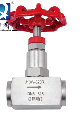 316不锈钢丝扣高压针型阀 320公斤 32MPa J13W320R 4分 6分 1/4