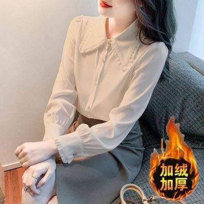 时尚保暖衬衣气质减龄上衣女