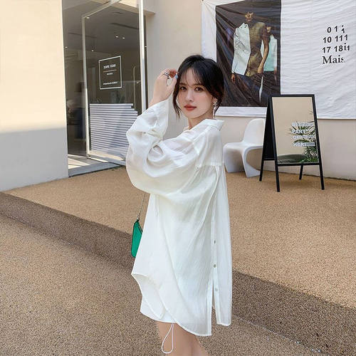 轻薄冰丝开衫防晒衬衫女2024