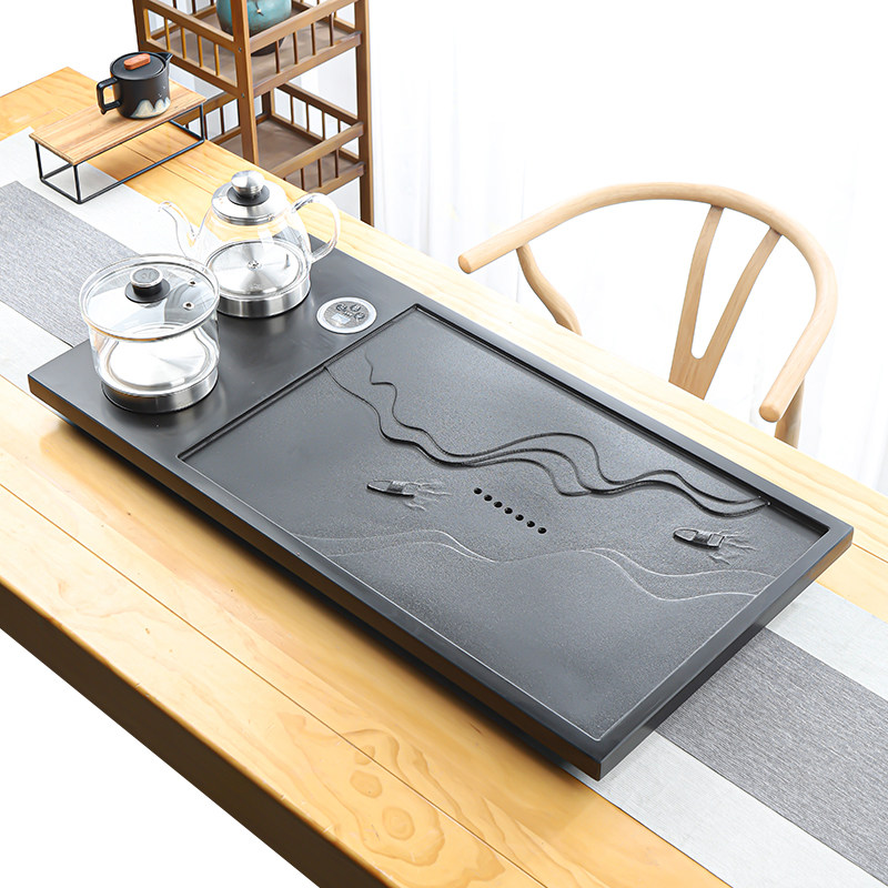 天然浮雕乌金石茶盘茶具套装全自动上水茶台烧水壶一体电磁炉家用,餐饮具,茶盘,淘宝优惠券,粉丝福利购,淘宝优惠卷