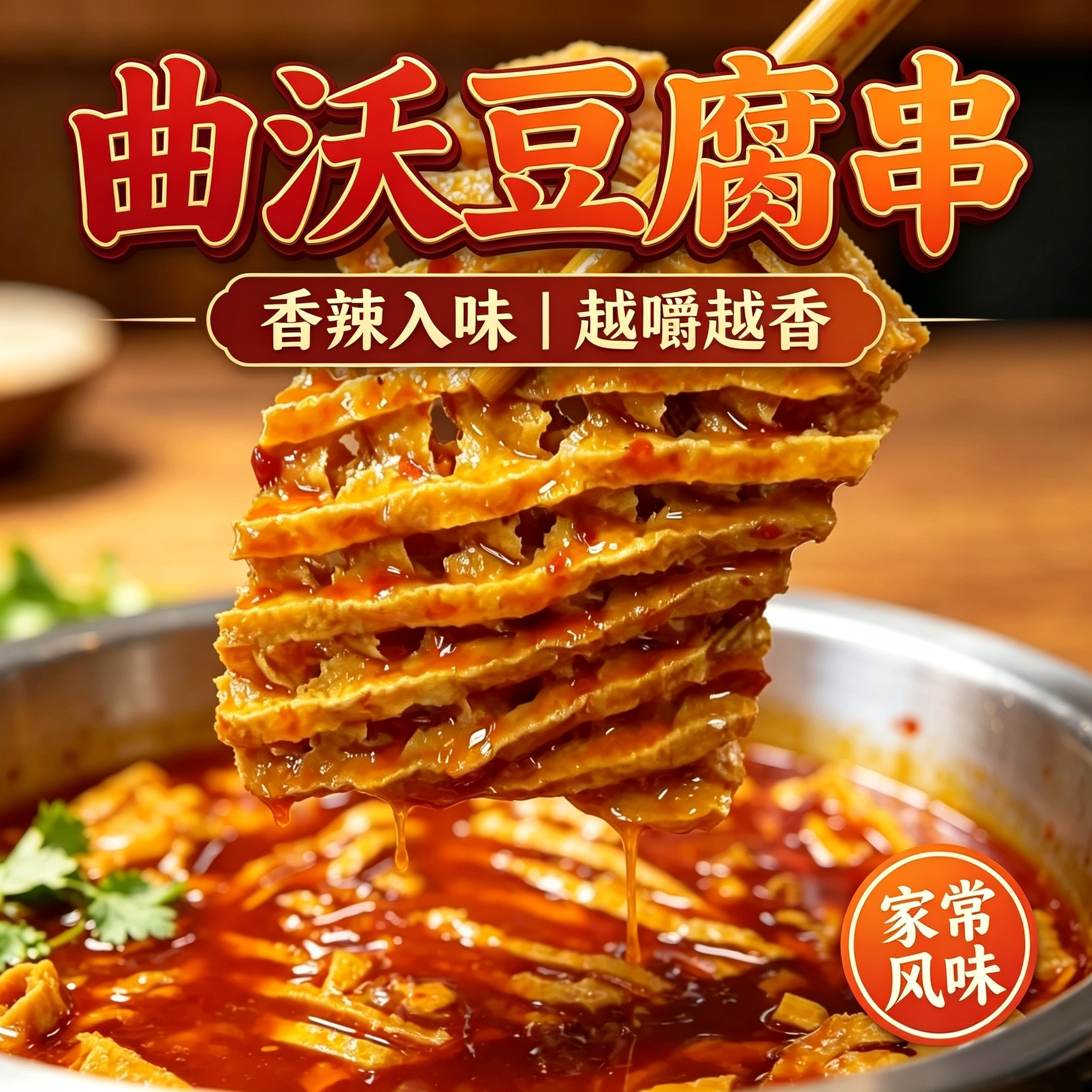 曲沃豆腐串兰花干卤香豆腐串鸡汁豆腐串豆制品摆摊卤煮火锅食材