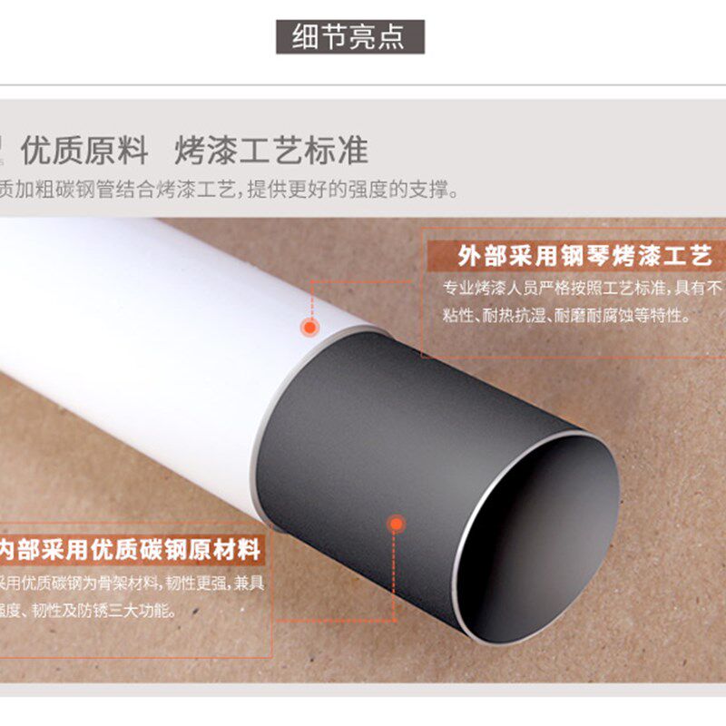 晾衣架落地单杆简易晒衣架组装挂衣杆不锈钢加粗凉衣架卧室多功能