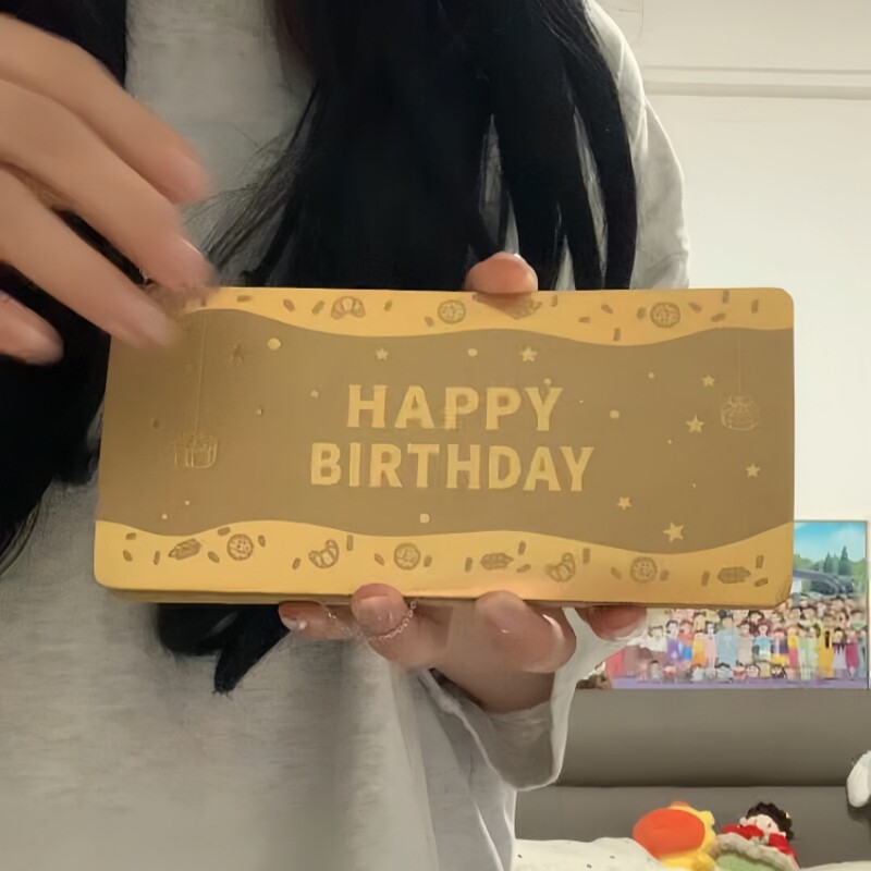 立体蛋糕贺卡金色生日红包百元卡位利是封新款高档送男女朋友惊喜