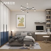 精选拉迷现代简约家用卧室衣柜一门到顶衣橱儿童房间定制收纳储物