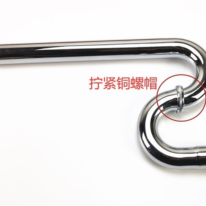 全铜不锈钢面盆下水管带波纹地排S弯下水管防臭落水S型防臭下水管