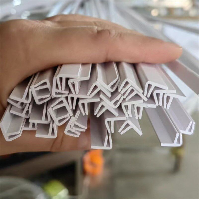 卡布灯箱防风卡条UV软膜灯箱封边条F形单边扣PVC防掉落卡条胶条