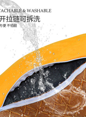 一片枫情床上靠背垫2023夏冰豆豆沙发凉席可拆洗老人卧室靠垫靠枕